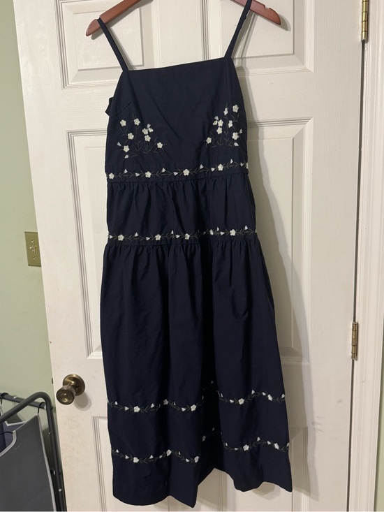 Free Assembly Dresses & Skirts - EUC Free Assembly Navy Embroidered Maxi Dress with Pockets Size Large